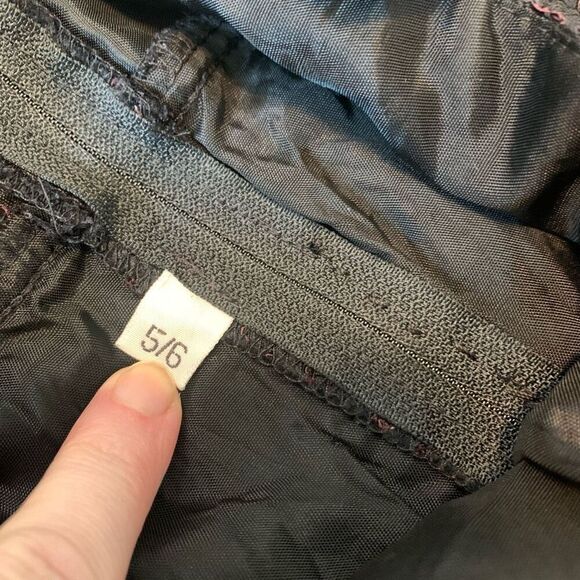 Vintage Lace Black Mini Dress Bodycon 90s Extra Small XS Red Fringe - Picture 4 of 7